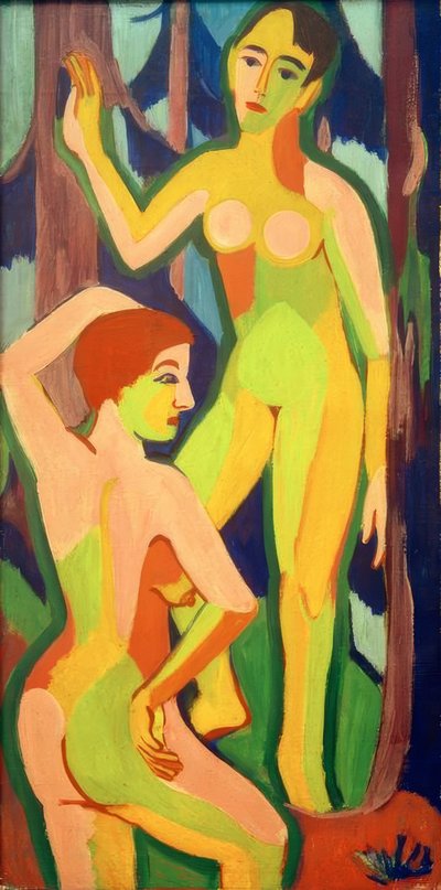 Deux nus dans la forêt II - Ernst Ludwig Kirchner